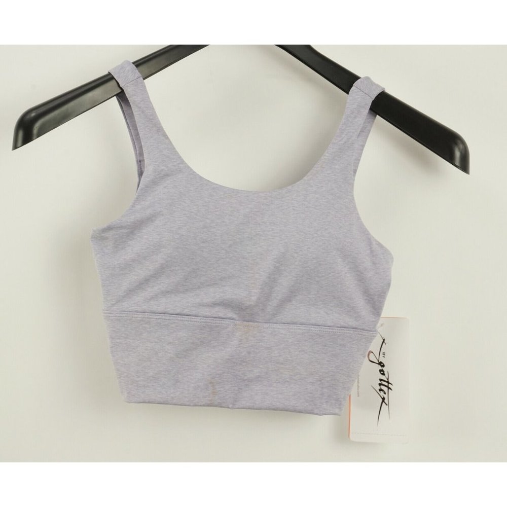 New X by Gottex Womens XS Lavender Heather Knit Scoop Silhouette Bra XGT BH2042B